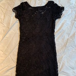 Black lace dress